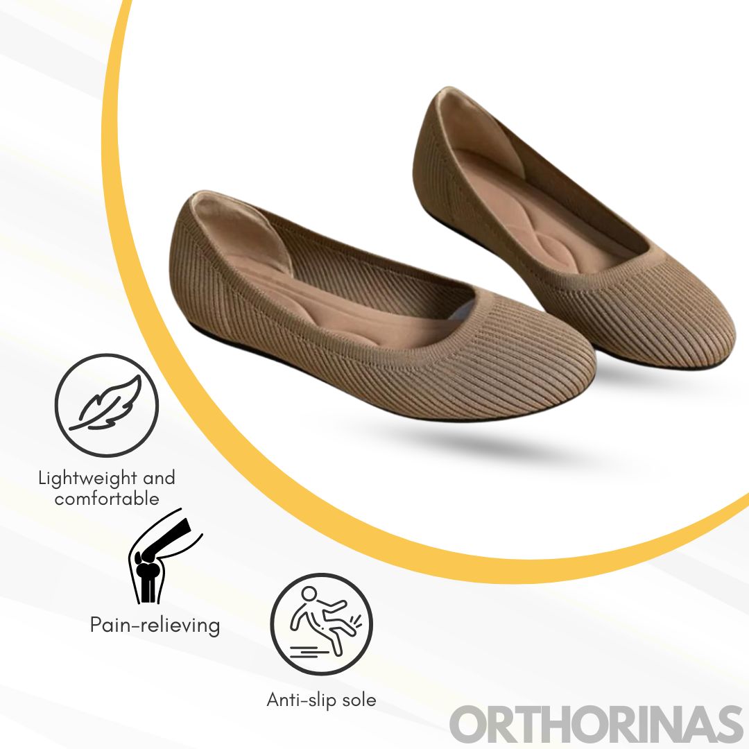 Oriana | Women's Black Ballet Flats Ergonomic Supportive Design 10