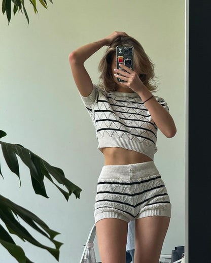 Lisa | Striped Knit Set™