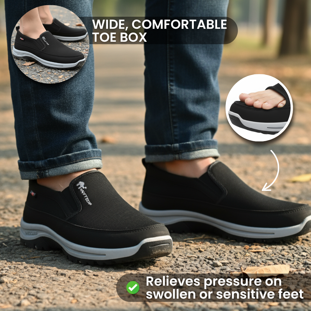 Nina | Women's Black Loafers Comfortable Non-Slip Classic Footwear 3